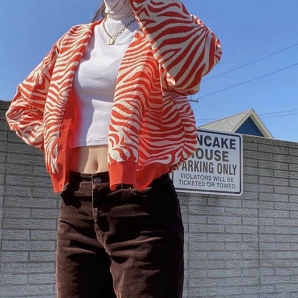 zara zebra printed cardigan - Picture 5 of 6